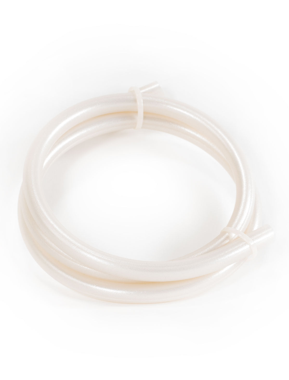 Silicone Washable Hose White - NO MOUTH PIECE - The Shisha Shop