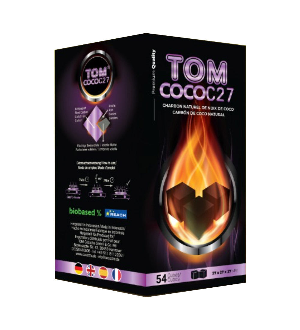 TOM Coco Gold C27 Premium Charcoal 1kg - 27mm