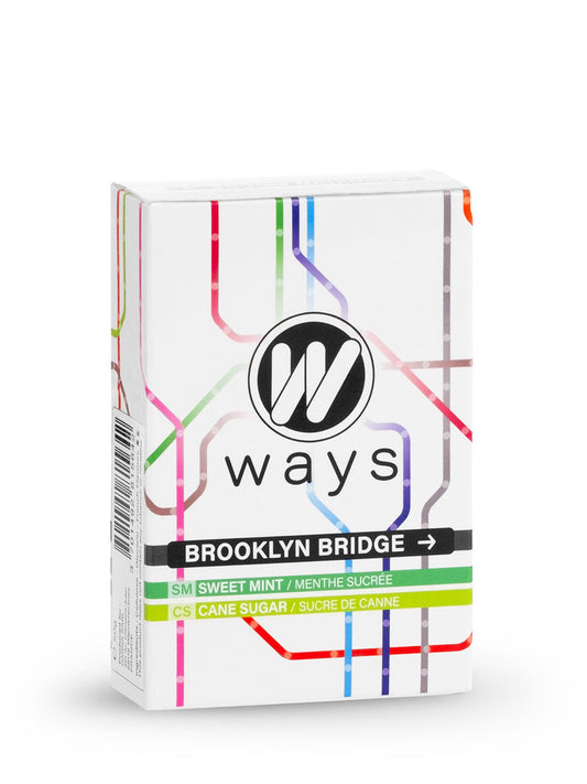 Ways Brooklyn Bridge Shisha Flavour Sweet Mint and Cane Sugar Tobacco Free 50g