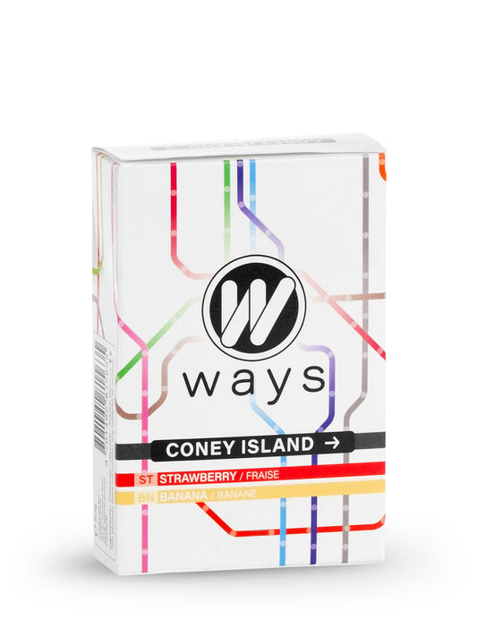 Ways Coney Island Shisha Flavour Strawberry and Banana Tobacco Free 50g