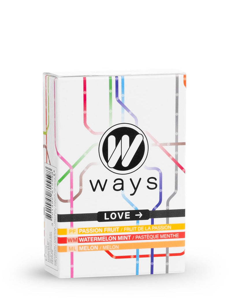 Ways Love 66 Shisha Flavour Passionfruit, watermelon and melon Tobacco Free 50g