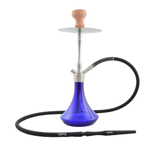 MVP460 1-1 Shiny Blue Aladin Shisha Pipe 56cm