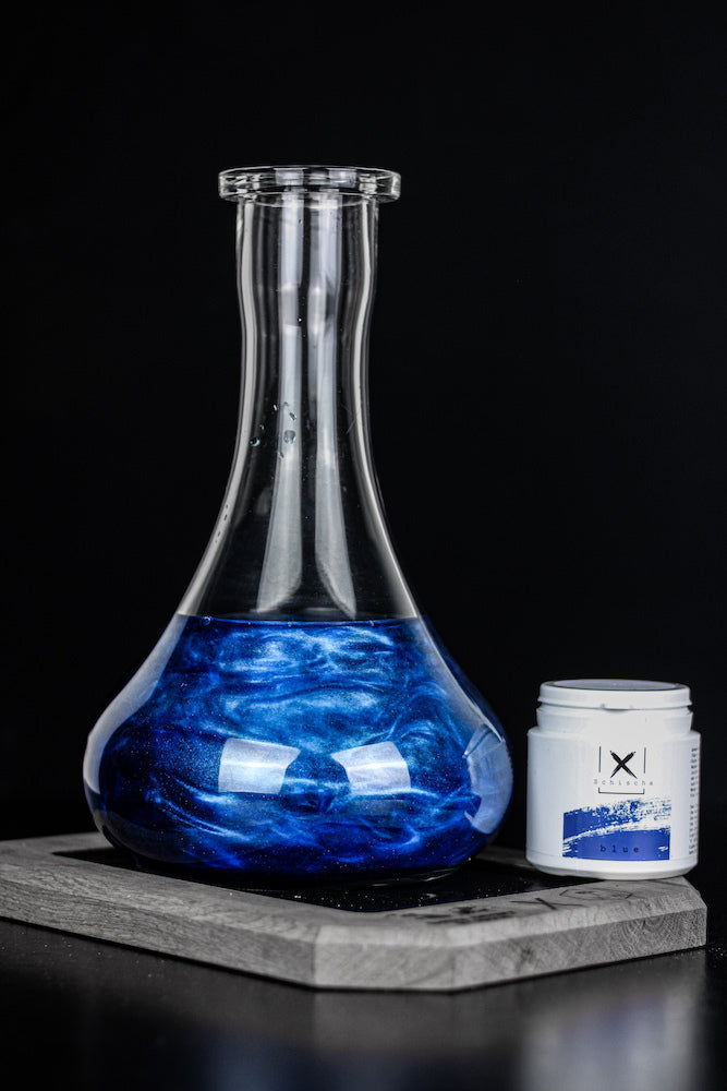 Xschischa Sparkle Powder Metallic Shisha Water Colour - 50g - Various Colours - Blue - The Shisha Shop